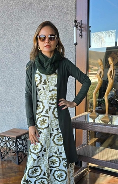 GL-0136- Gola Angela Tricot de linha verde - Kelch