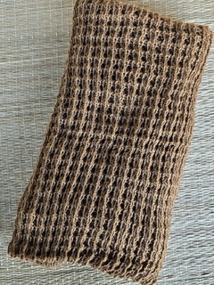GL-0136C- Gola Angela Tricot de linha marrom - Kelch