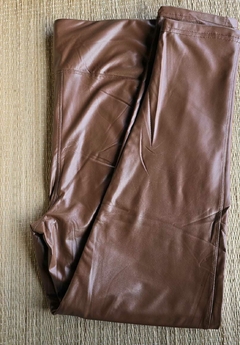 CA-0256- Calça legging cirrê marrom chocolate com bolsinho - comprar online