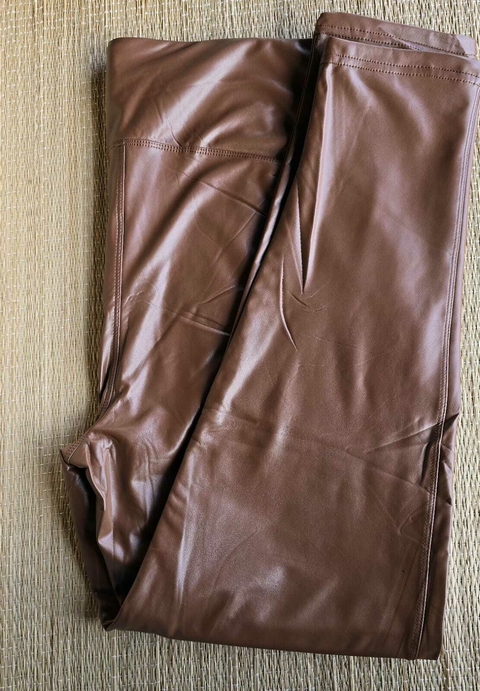 CA-0256- Calça legging cirrê marrom chocolate com bolsinho - comprar online