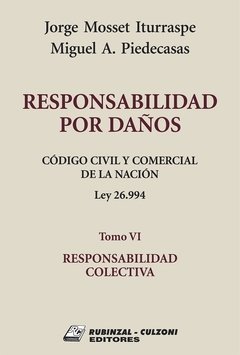 Responsabilidad por daños. Tomo VI Responsabilidad colectiva. AUTOR: Mosset Iturraspe, Jorge/ Piedecasas, Miguel A.