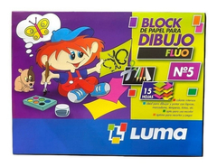 Block De Dibujo Fluo Luma Tipo El Nene N° 5 X 15 Hojas - comprar online