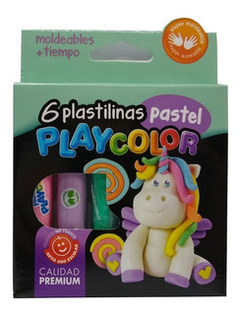 Plastilinas Pastel Playcolor x6 - comprar online