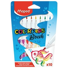Marcadores Brush Punta Pincel Maped X10