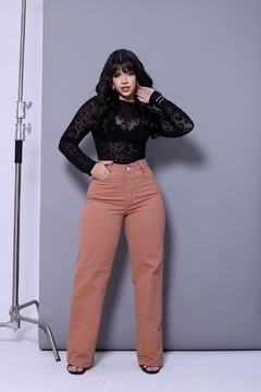 Calça Wide Leg Color Terracota
