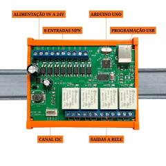 CLP Arduíno NPN - Automação Arduino na internet