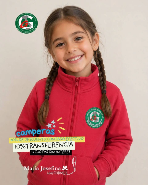 campera frisa con cierre