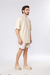 Oversized Afri.co Frase Costas - Creme - comprar online