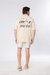Oversized Afri.co Frase Costas - Creme na internet