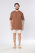Oversized Afri.co Logo Costas Elefante - Chocolate