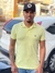 Camiseta Polo Meia Malha Ville - Amarelo