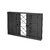 janela de a? veneziana 6 folhas 100x150 com vidro grade xadrez prata gerotto