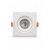spot para lâmpada dicroica com led 5w 6500k quadrada branco bivolt elgin