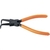 alicate para anéis internos bico curvo 6" mtx