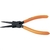 alicate para anéis internos bico reto 6" mtx