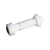tubo de ligação branco em abs ajustável + spud 20cm delflex