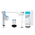 kit completo caixa acoplada com acionador duplo superior blukit - comprar online