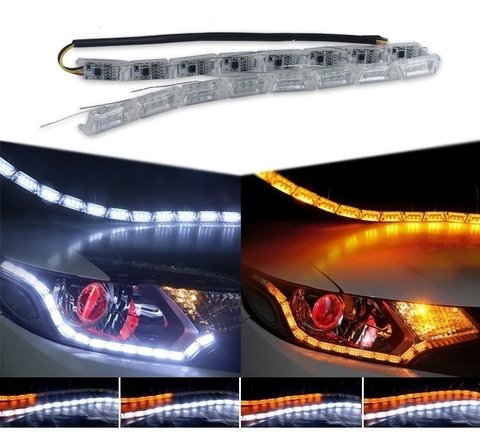 Par Barra De Led Sequencial Drl Com Seta