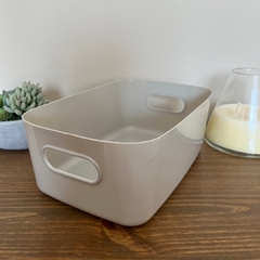 Canasto gris con asas - comprar online