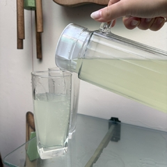 Jarra de vidrio tramada 1 Litro - comprar online