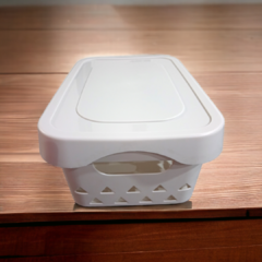 Canasto plastico con tapa - comprar online