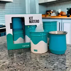 Set de latas + mate de acero - comprar online