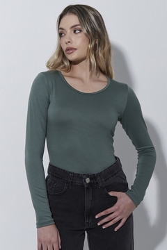 Body manga larga modal Soft cuello redondo ROTUNDA - tienda online