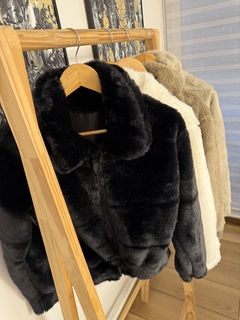 Campera con piel premium WANDA - NAISHA