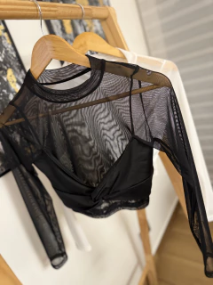Remera microfibra y microtul DANIELA - comprar online