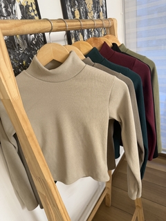 Sweater ribb gamuzado KAROL - tienda online