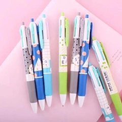 CANETA 4 CORES ESTAMPADA - comprar online