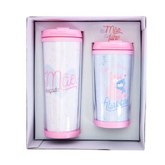 DUPLA DE COPOS MÃE E FILHA - OBRIGADO MÃE - comprar online