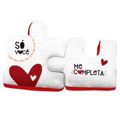DUPLA DE ALMOFADAS QUEBRA-CABEÇA - SÓ VOCÊ