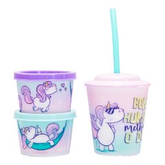 COPO CANUDO COM POTINHOS MOVE - UNICORNIO na internet