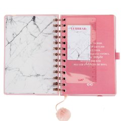 AGENDA 2020 COM POMPOM - COR DE ROSA - Coisa fofa papelaria