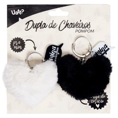 DUPLA DE CHAVEIROS POMPOM - AMIGA DO CORACAO - comprar online