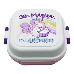 MINI MARMITA QUADRADA - UNICORNIO DO DIA