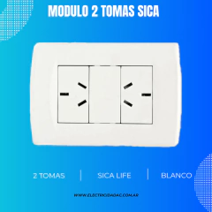 Llave Armada 2 Tomas Embutir Sica Life Normalizado