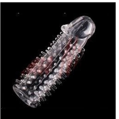 FUNDA PARA PENE EN SILICONA CON PELITOS TEXTURIZADOS