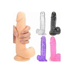 Dildo con chupa 19 cm