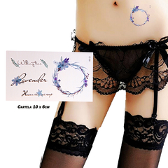 Tatuagem temporária realista guirlanda de flores love tatoo impermeavel 1 cartela 10x6cm duração ate 7 dias sku e09 - comprar online