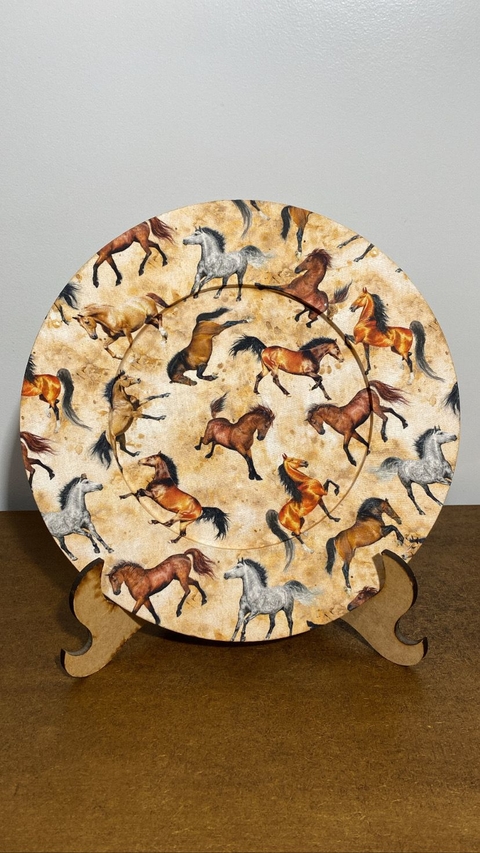 SOUSPLAT ESTAMPA CAVALO MARROM