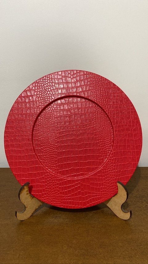 SOUSPLAT COURINO VERMELHO CROCO