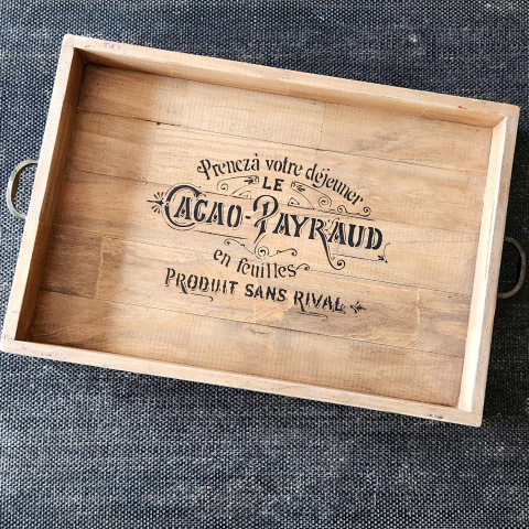Bandeja Cacao Madera