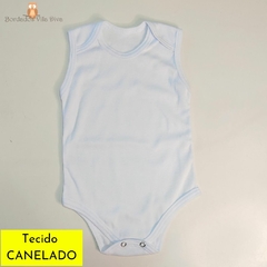 Pct Body c/ 5 Prom. - Canelado Regata - Bordados Vila Diva