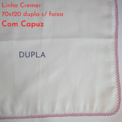 Fralda Banho Dupla C/ Capuz 70x120 (linha Cremer)