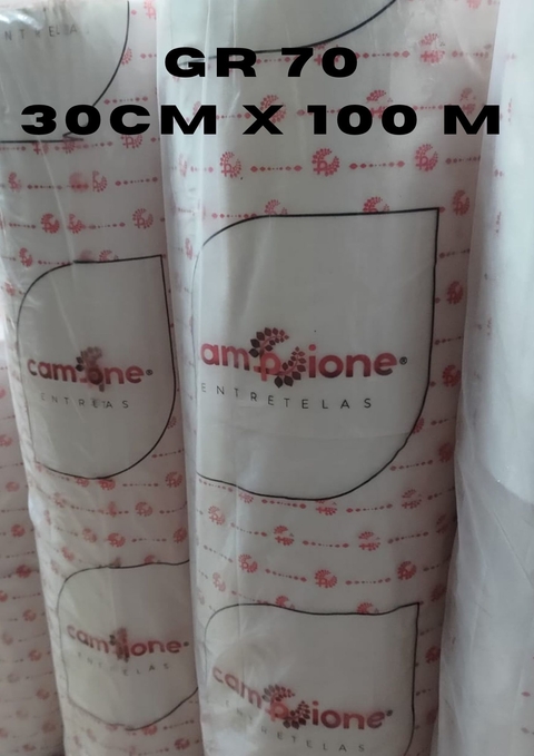 Entretela Campione gramatura 70 metragem:30cmx100 M