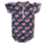 Traje de Baño Bodysuit Mangas cortas Ocean 5 - Roses Azul Marino 2023 - Fuerza Natural