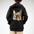 Campera con frisa Waiting - 846N Ranglan estampa espalda Negro 2024