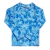 Traje de Baño Remera Mangas Largas Ocean 5 con proteccion UV - Palms celeste Jaspeado 2023